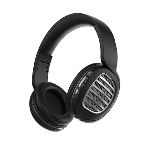 Non Communiqué Argent Casque Bluetooth,Sans Fil - Over-Ear,Carte,Pliable,Sport