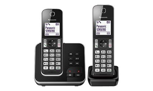 Panasonic Kx-Tgd322 - Téléphone Sans Fil - Système De Répondeur avec Id D'Appelant/Appel En Instance - Dectgap - (Conférence) à Trois Capacité D'Appel + Combiné Supplémentaire