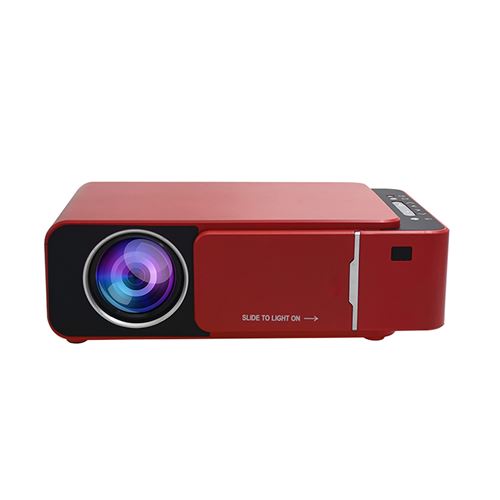 Vidéoprojecteur Intelligent T6 Full HD 1080P LED VGA USB HDMI -rouge