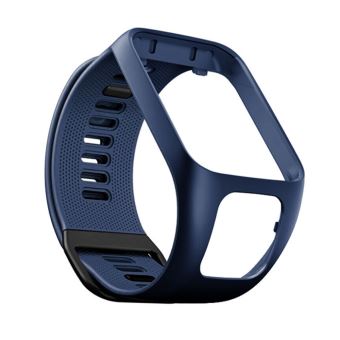 bracelet-en-silicone-pour-tomtom-spark-runner-2-3-golfer2-bleu-fonc