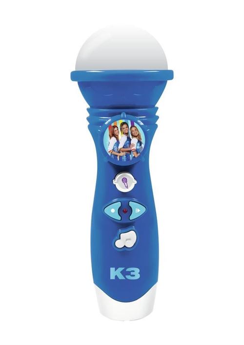 Studio 100 Microphone K3 avec enregistrement vocal 26 cm bleu