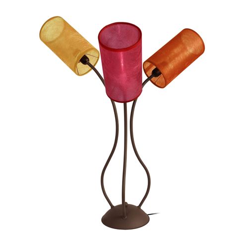 Midi lampe a poser acier 47x47x64 cm - multi color tosel 60016
