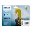 Epson Multipack T0487 - pack de 6 - noir, jaune, cyan, magenta, magenta clair, cyan clair - originale - cartouche d'encre