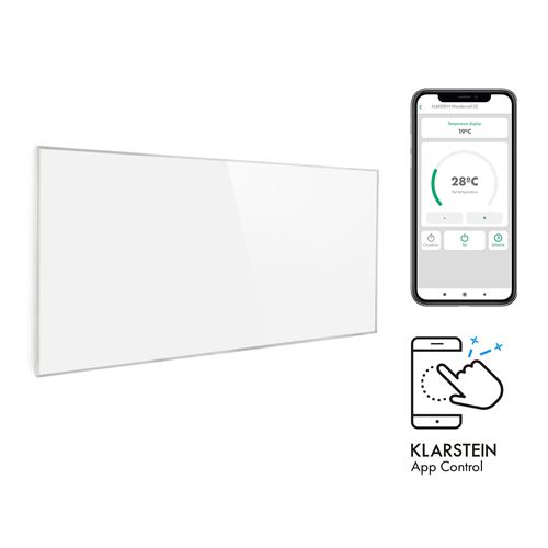Radiateur infrarouge - Wonderwall Smart - Panneau chauffant - 60x120cm - 720W - WiFi - IP24 - Blanc