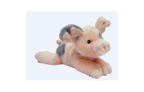 NICOTOY Peluche Cochon couché - 20 cm