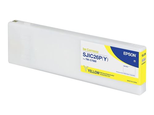 Epson SJIC26P(Y) - 294.3 ml - jaune - original - cartouche d'encre - pour ColorWorks TM-C7500