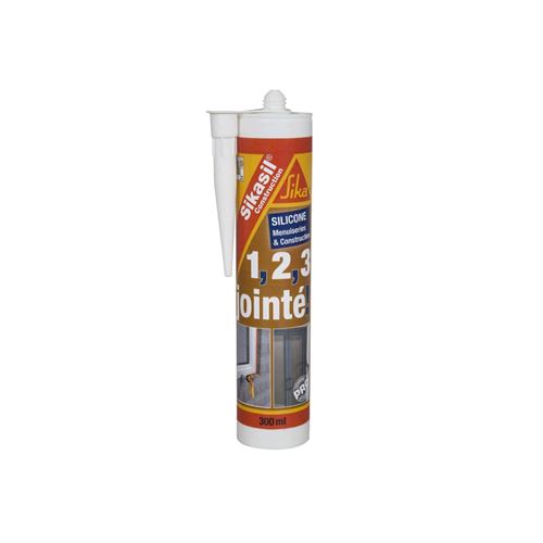 Mastic silicone SIKA Sikasil construction - Transparent - 300ml