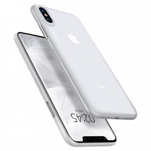 Spigen Air Skin - Achterzijde behuizing voor mobiele telefoon - polycarbonaat, thermoplastic polyurethaan (TPU) - zacht doorzichtig - voor Apple iPhone XS