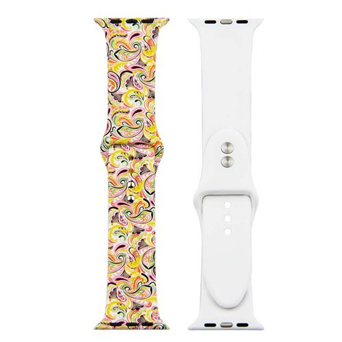 Bracelet de montre en silicone coloré pour Apple Watch Series 6/ SE/ 5/ 4 40mm - Multicolore#51(Taille S/M)