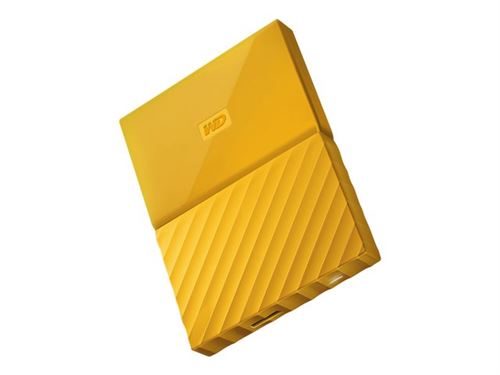 WD My Passport WDBYFT0040BYL - Vaste schijf - gecodeerd - 4 TB - extern (draagbaar) - USB 3.0 - 256-bits AES - geel