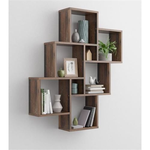 FMD Laurio 2 Grande Bibliotheque - Marron Old style fonce