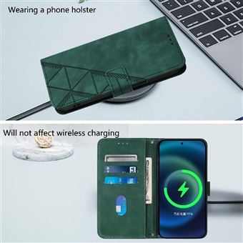 Coque Portefeuille Magnétique Pour Xiaomi Redmi A5 4G - Cuir PU, Emplacements Cartes, Fonction Support - Vert