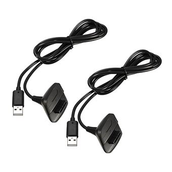 Câble USB De Charge Officiel Microsoft Pour Manette XBOX 360 - Noir - Occasion