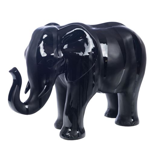 Non Communiqué Noir Statue : Éléphant Loft 58 Cm - Amadeus - Résine