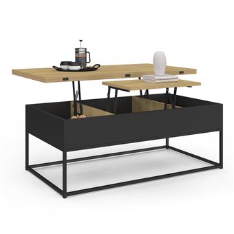 Table basse relevable pour manger : coin repas gain de place, petit salon
