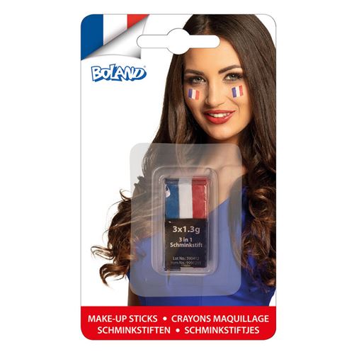 Non Communiqué Multicolore Stick Maquillage Supporter Bleu Blanc Rouge