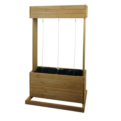 Mendler Jardinière Hwc-L72, Bac À Fleurs, 145X85x50cm Outdoor Sapin Bois Mvg, Brun - Image 3