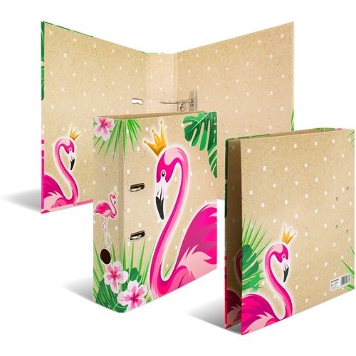 HERMA Classeur à levier à motifs 'TROPICAL', A4,flamand rose
