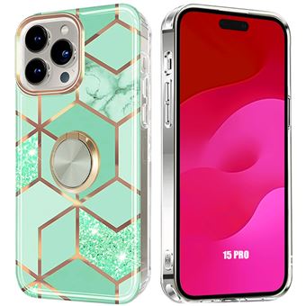 Coque rigide Cool Blue avec anneau pour iPhone 12/12 Pro