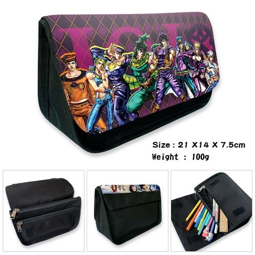 Trousse à crayon JoJo's Bizarre Adventure pour Garçon et Filles (PC5573) 21x14x7.5 cm Multicolore