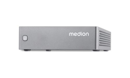 Medion S06E - Mini PC N-Series N100 / Jusqu'À 3.4 Ghz - Aucun Disque Dur - UHD Graphics - Gigabit Ethernet - Aucun Se Fourni - Moniteur : Aucun - Gris
