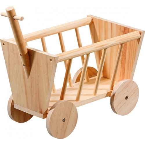Comparer les prix de Râtelier chariot en bois 29 cm, pour rongeur - Flamingo Pet Products - FL-5384308
