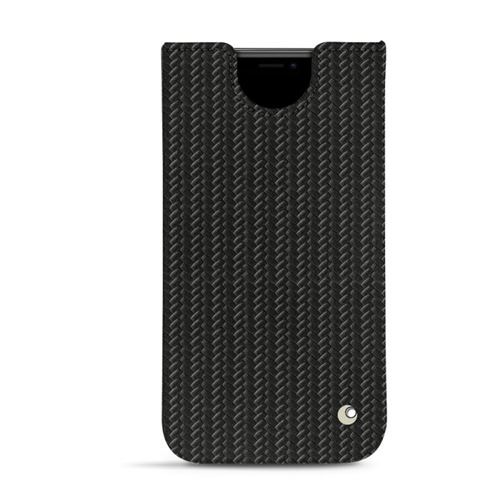 Pochette cuir pour iPhone 11 - Pochette - Cuir Horizon - Noir - NOREVE