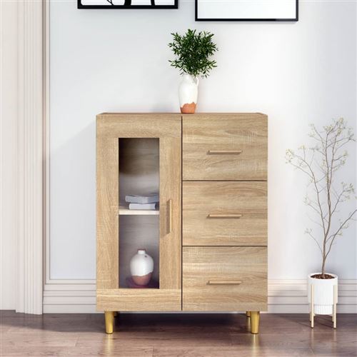 vidaXL - Buffet - 69,5x34x90 cm - Chêne Sonoma - Image 3