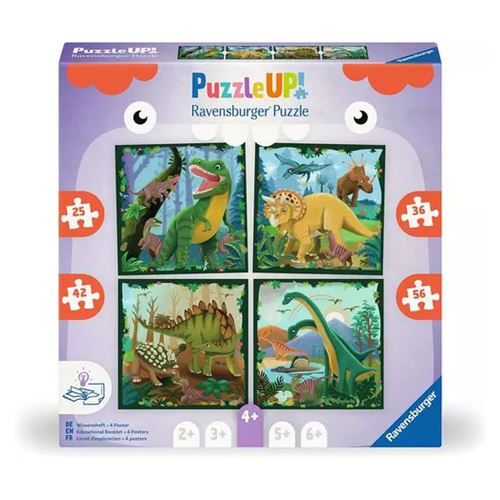Non Communiqué Orange Puzzle Up! Les Dinosaures - 4 Ans