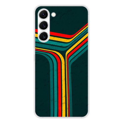 Coque en silicone imprimée compatible Samsung Galaxy S23 Retro lines