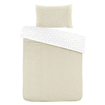 Parure de Lit 2 Pièces Florence 140x200cm Beige - 1