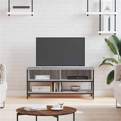 Vidaxl Gris Meuble Tv Sonoma - Image 3