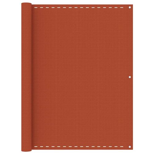 vidaXL Balkon-Sichtschutz Orange 120x500 cm HDPE