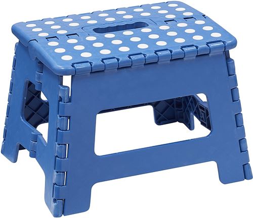 Tabouret Arregui TB-022-A Pliant Multiusage, Marchepied, 22 cm de hauteur, bleu