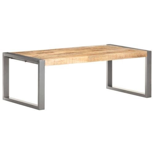 Vidaxl table basse 110x60x40 cm bois de manguier brut 321556