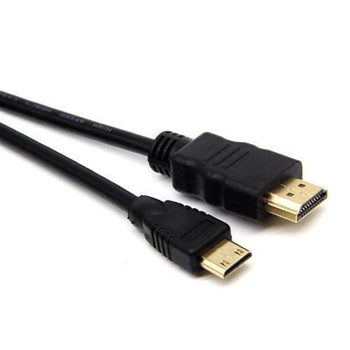 50% sur Câble HDMI vers mini HDMI 2.0 Haute vitesse 4K 2160P 3D UItra HD  1m80 Top4pc® - Connectique Audio / Vidéo - Achat & prix
