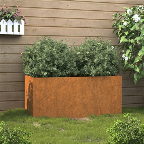 Vidaxl Jardinière 62X40x39 Cm Acier Corten - Image 2