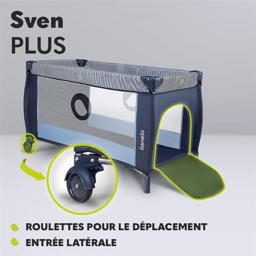 LIONELO Sven Plus - Lit parapluie bébé 2en1 - De 0 à 36 mois
