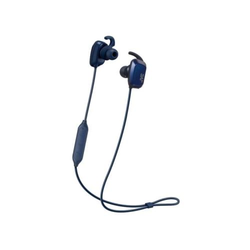 Ecouteurs JVC HA-ET65BV-AE Sans Fil Bluetooth T&eacute;l&eacute;phonique Contr&ocirc;le des Appel USB Bleu Noir 