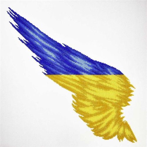 Flügel-flagge Ukraine, Perlenstickset - Miniart Crafts