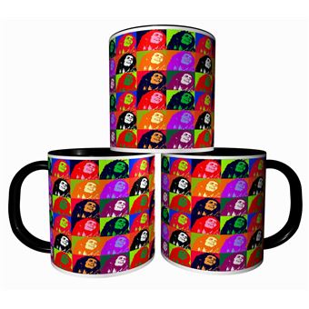 Mug Bob Marley Reggae Rasta - Céramique 325ml, Passe Micro-ondes, Neuf Avec Boîte