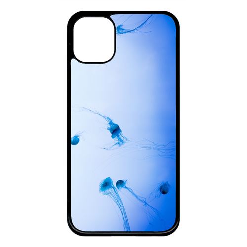 Coque My-Kase pour iPhone 11 - meduse dans l'ocean - Plastique Noir