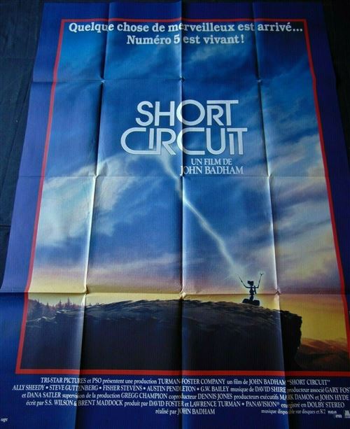 Affiche de Cinéma Originale - Short Circuit - John Badham - 116x158cm État correct - N/A reconditionné disponible sur Fnac