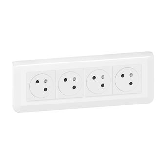 LEGRAND 067128 - Prise de courant quadruple 2P+T Céliane