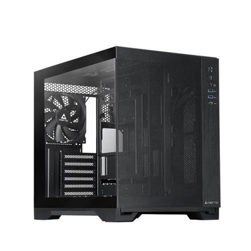 Chieftec mATX Gehäuse GM-30B-M-OP, black Cube