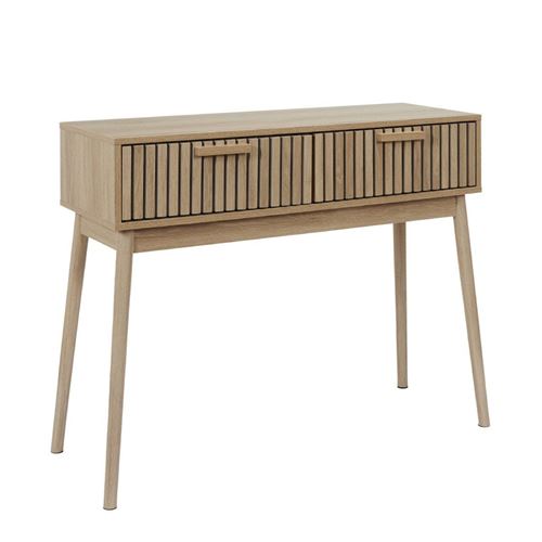 Non Communiqué Marron Console En Bois Klaus