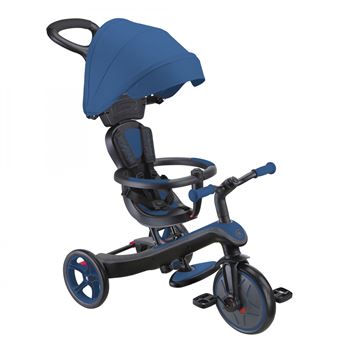 Globber - Tricycle évolutif pour bébé EXPLORER 4 en 1 - Bleu marine