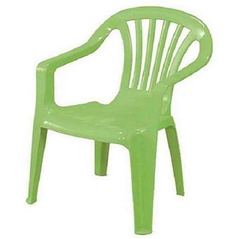 Chaise de jardin empilable pour enfants vert - 1
