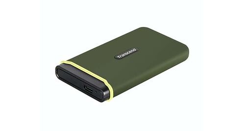 Transcend ESD380C - SSD - 1 To - externe (portable) - USB 3.2 Gen 2x2 - vert militaire