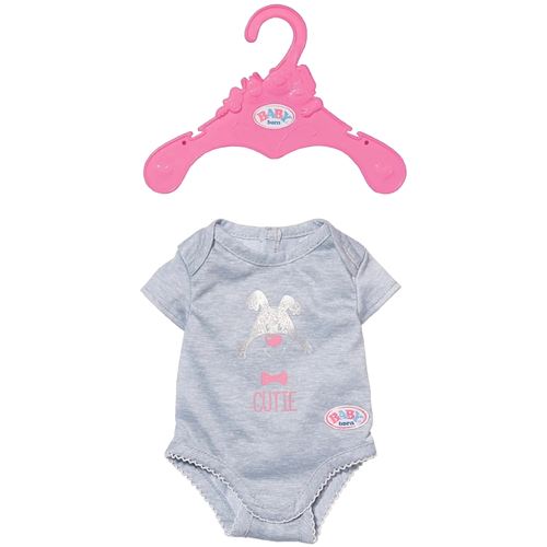 Zapf Creation 827536-B - Baby Born Vêtements pour poupée 43 cm Body gris